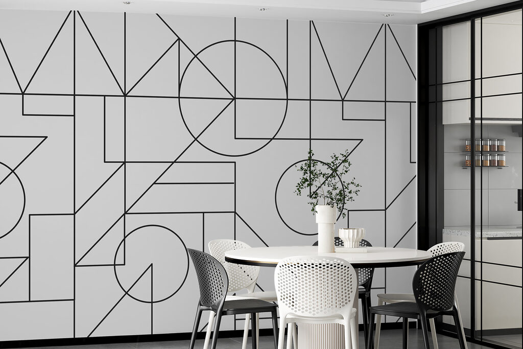 A pattern of black lines