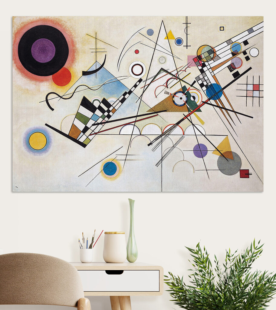 A painting of a variety of colors