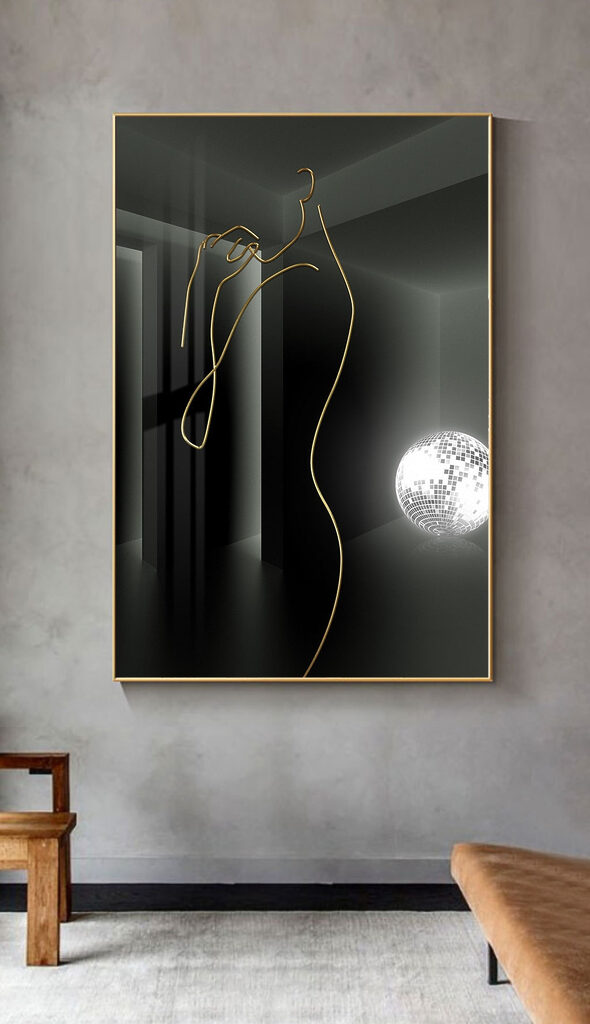 Elegant curves in a dark space Elegant curves in a dark space