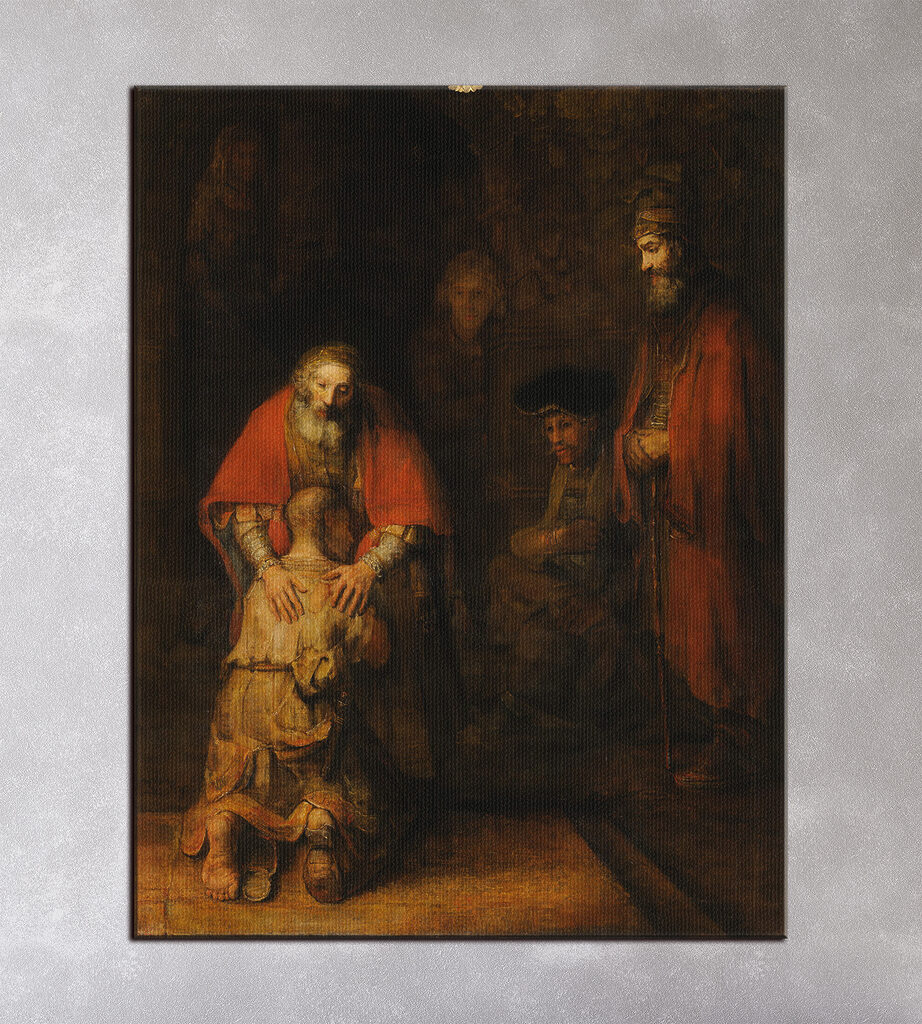 A painting of a group of people