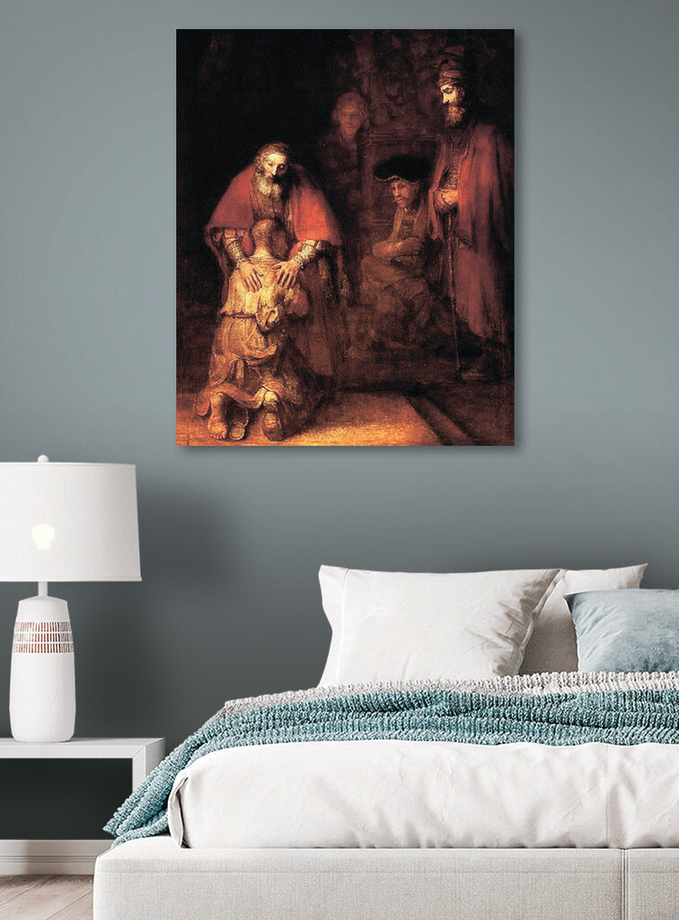 A painting of a group of people