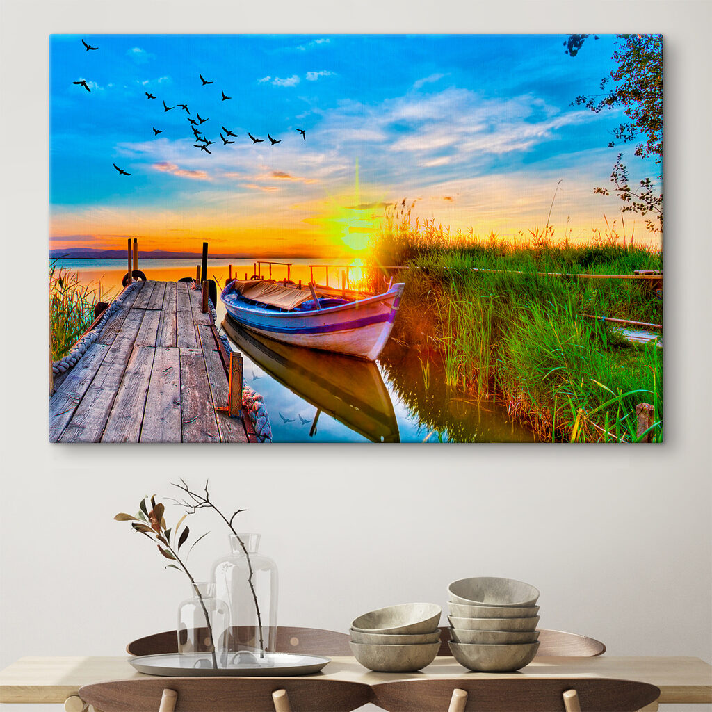 A boat on the water A boat on the water