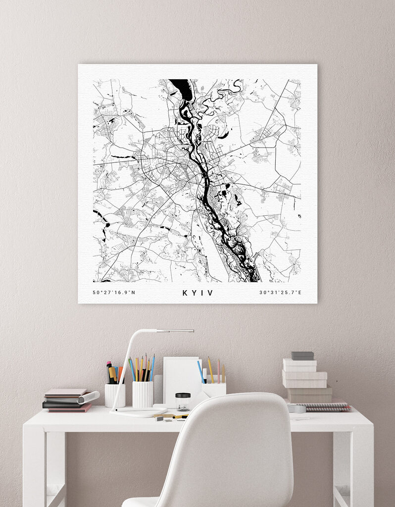 A map of a city A map of a city