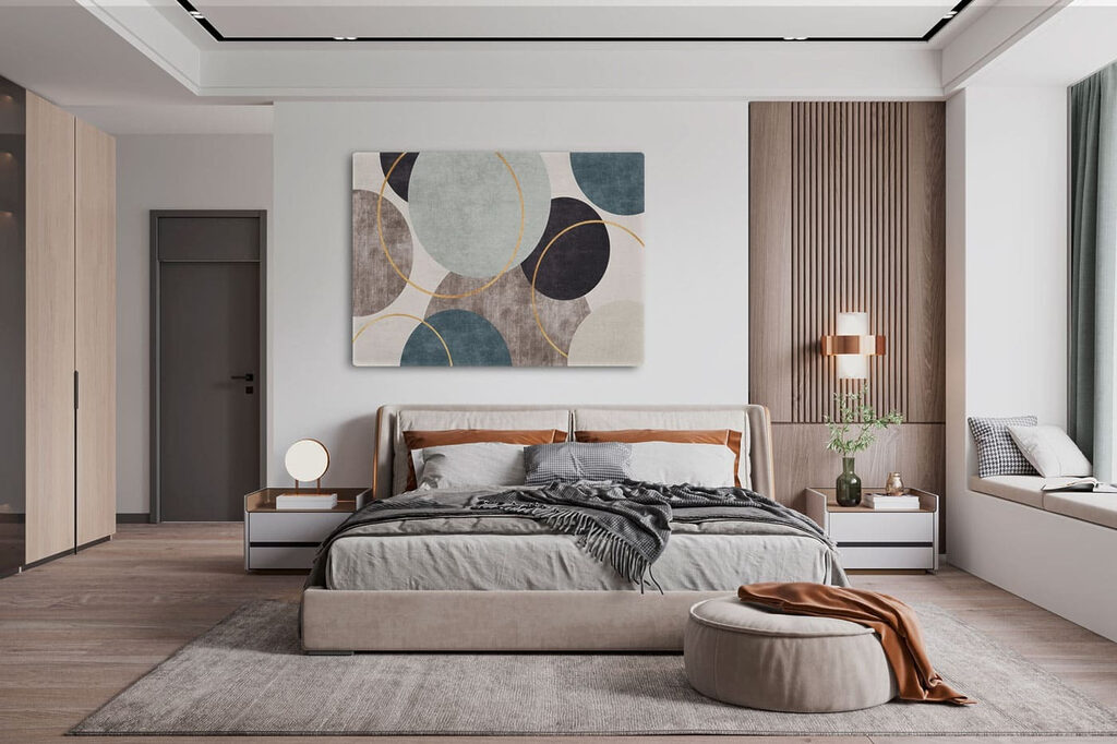 A close up of a pattern