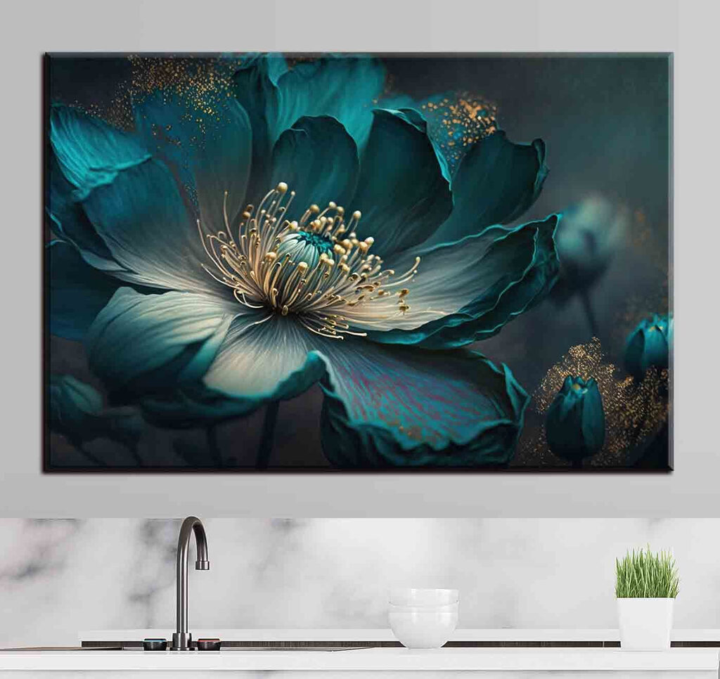 A close up of a flower