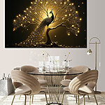 Vászonképek Páva a fán