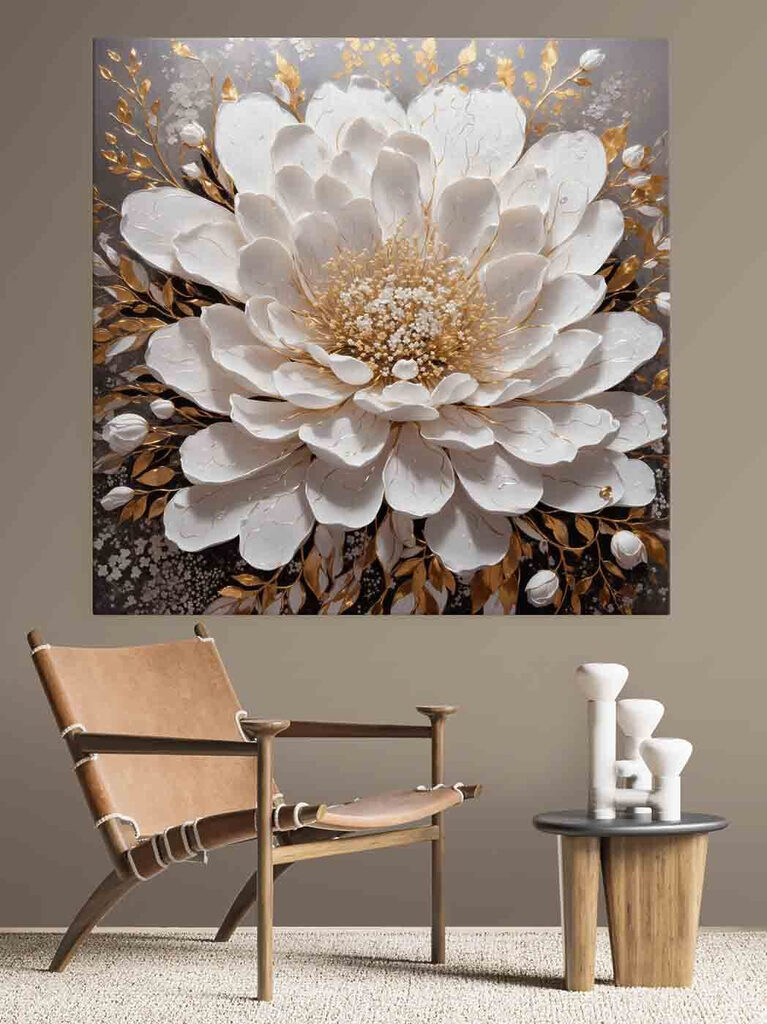 Elegant white bloom with delicate details Elegant white bloom with delicate details