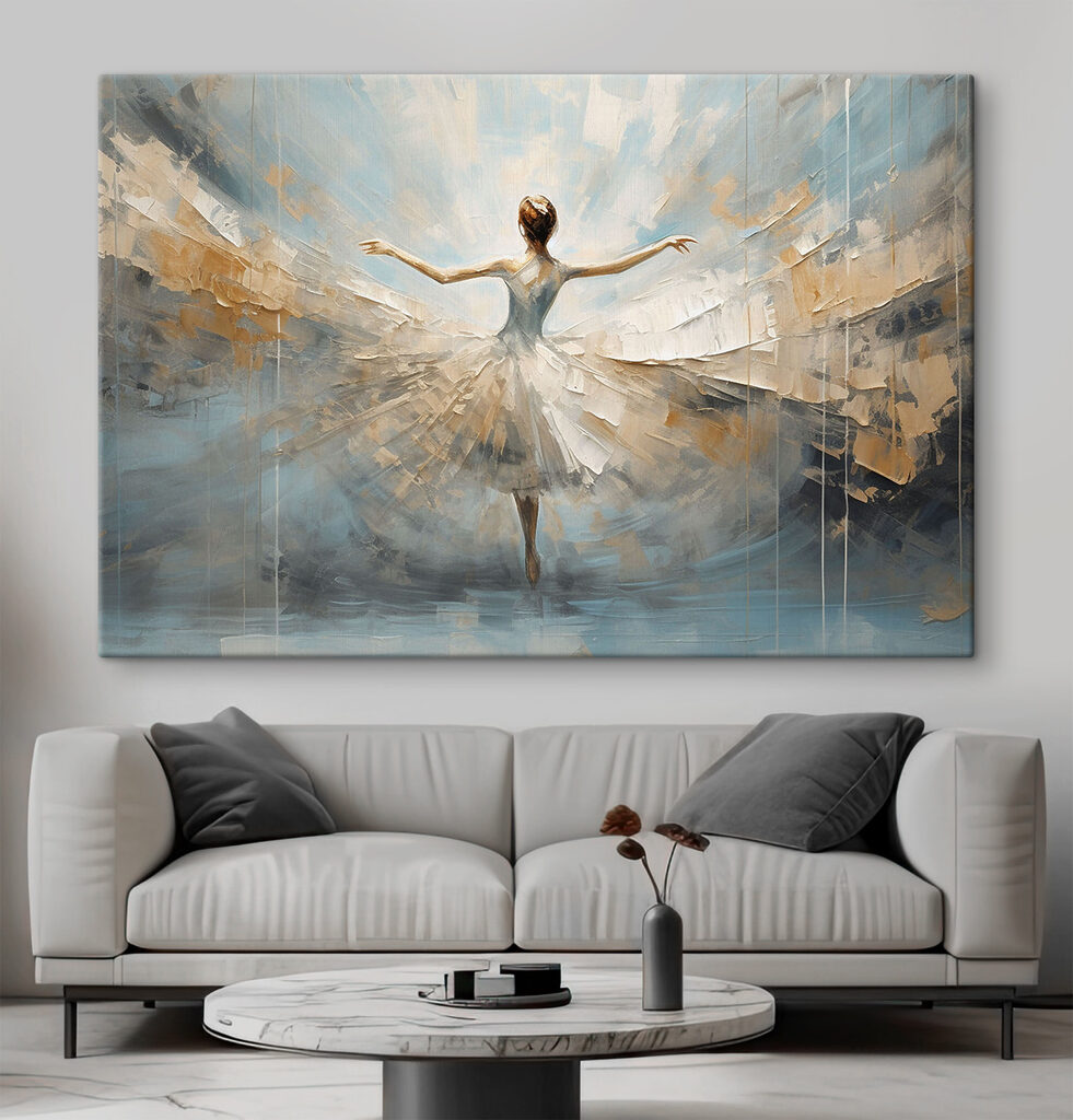 A painting of a woman dancing A painting of a woman dancing