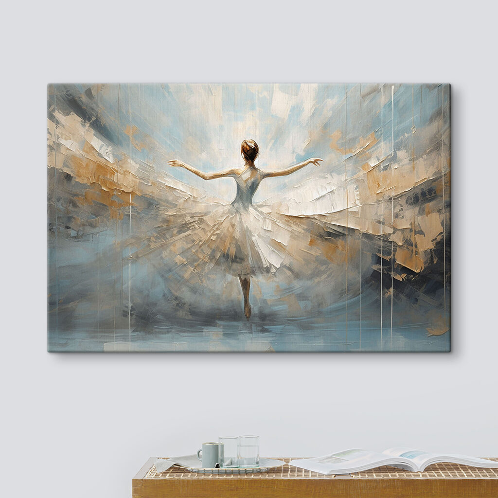 A painting of a woman dancing A painting of a woman dancing