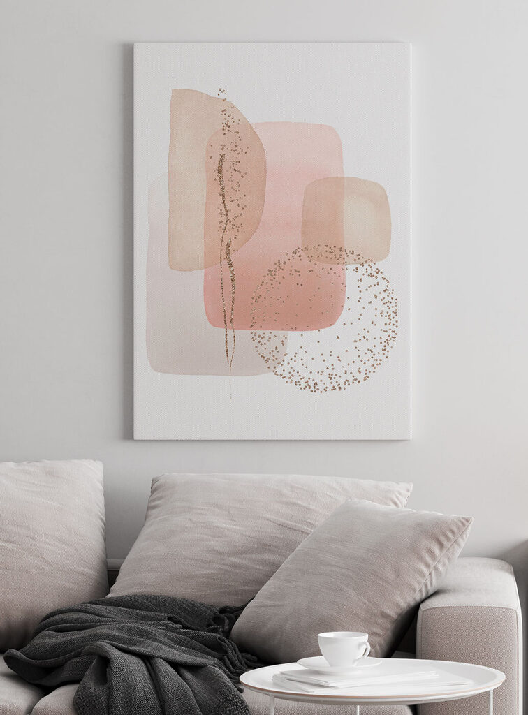 A watercolor painting of squares and dots A watercolor painting of squares and dots