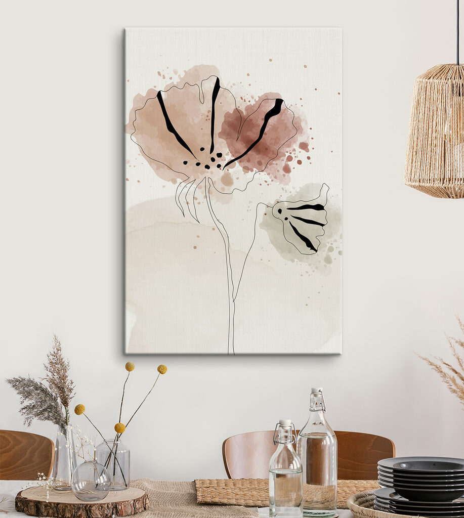 A drawing of flowers on a white background A drawing of flowers on a white background