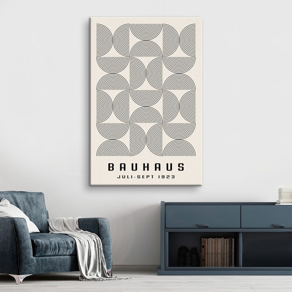 A pattern of circles and lines