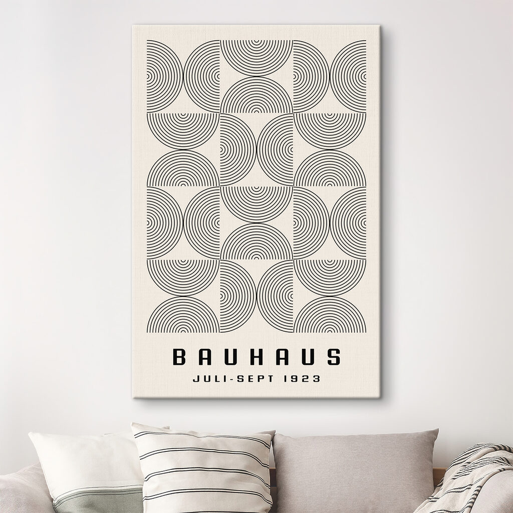 A pattern of circles and lines