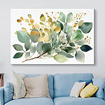 Fehér felhő az égen Vászonképek A levelek akvarell festménye