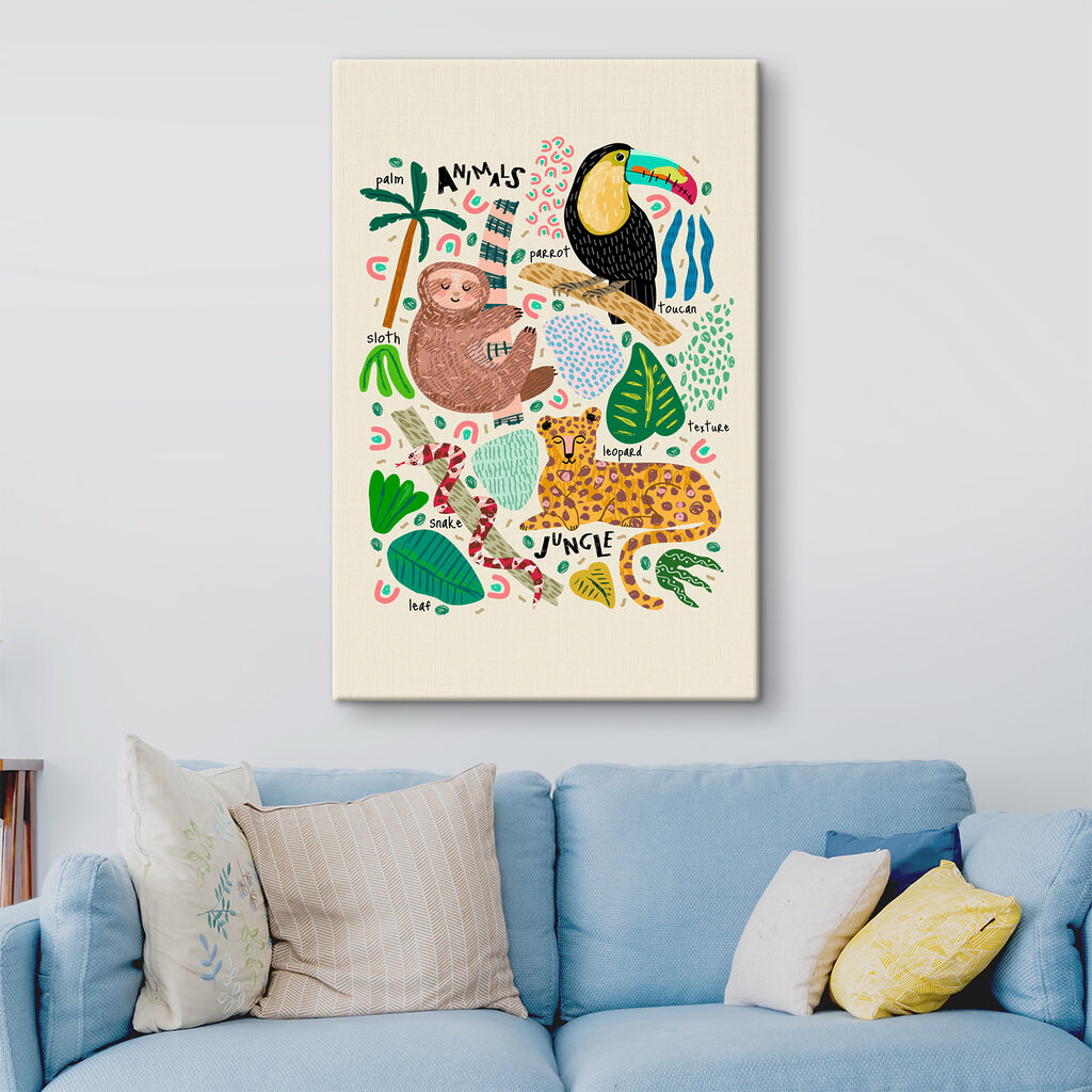 A group of animals and plants