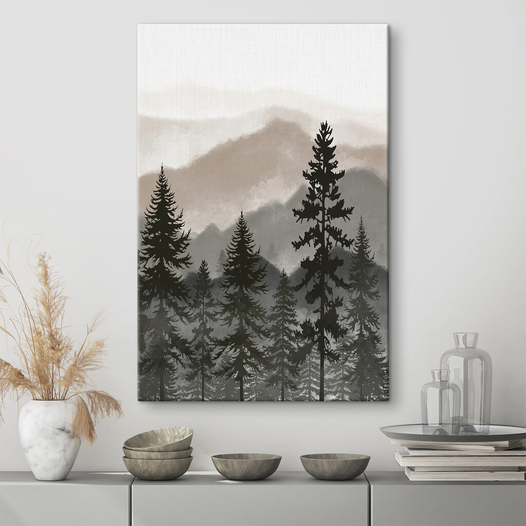 A group of trees in a forest