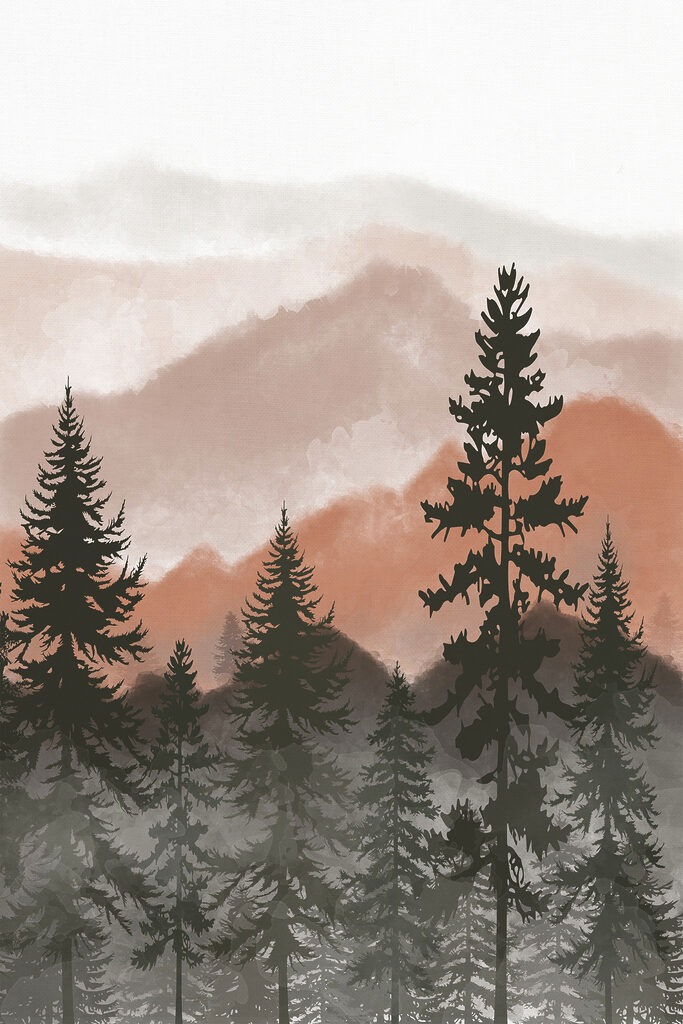 A group of trees in a forest