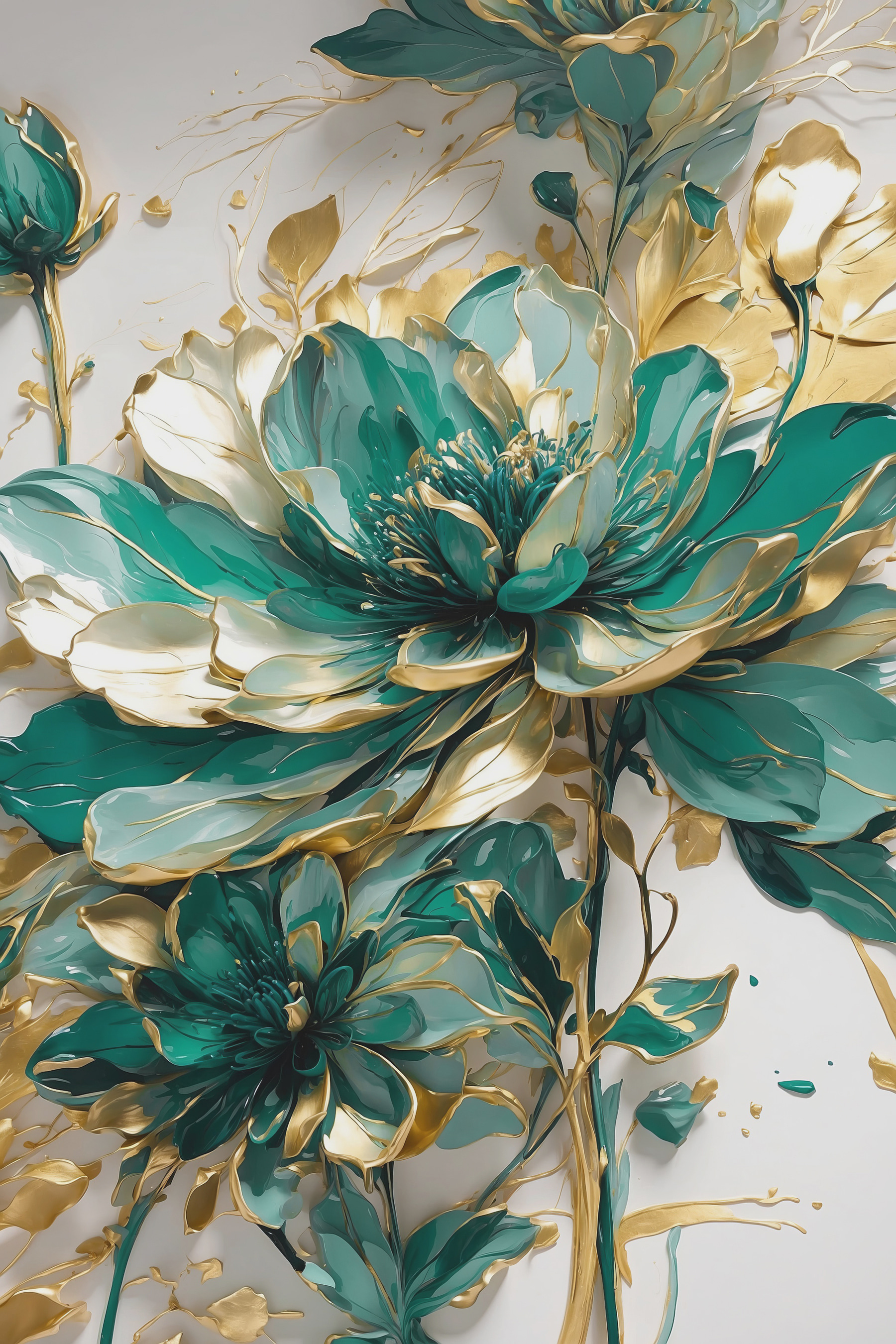 A close up of a flower