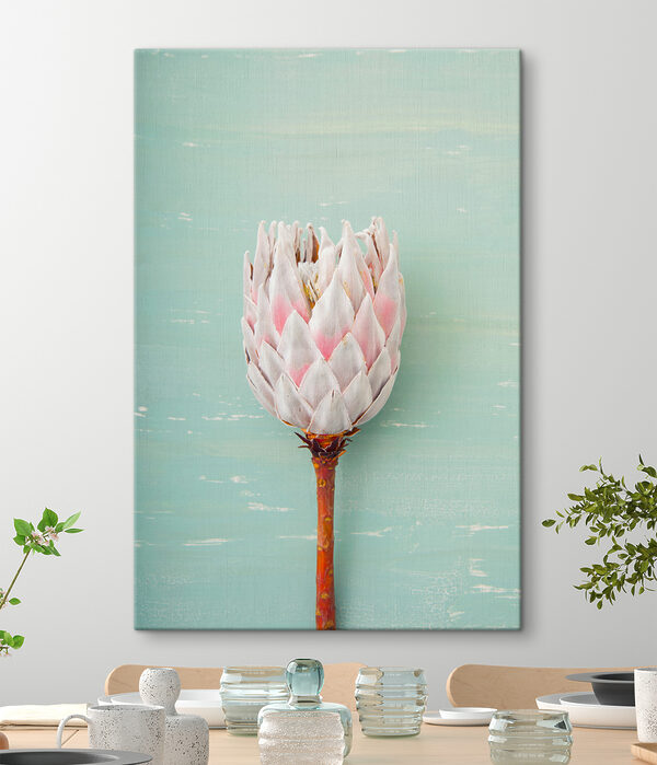 A flower on a stick