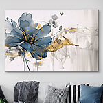 Vászonképek Elegáns virágos tánc monokróm árnyalatokban