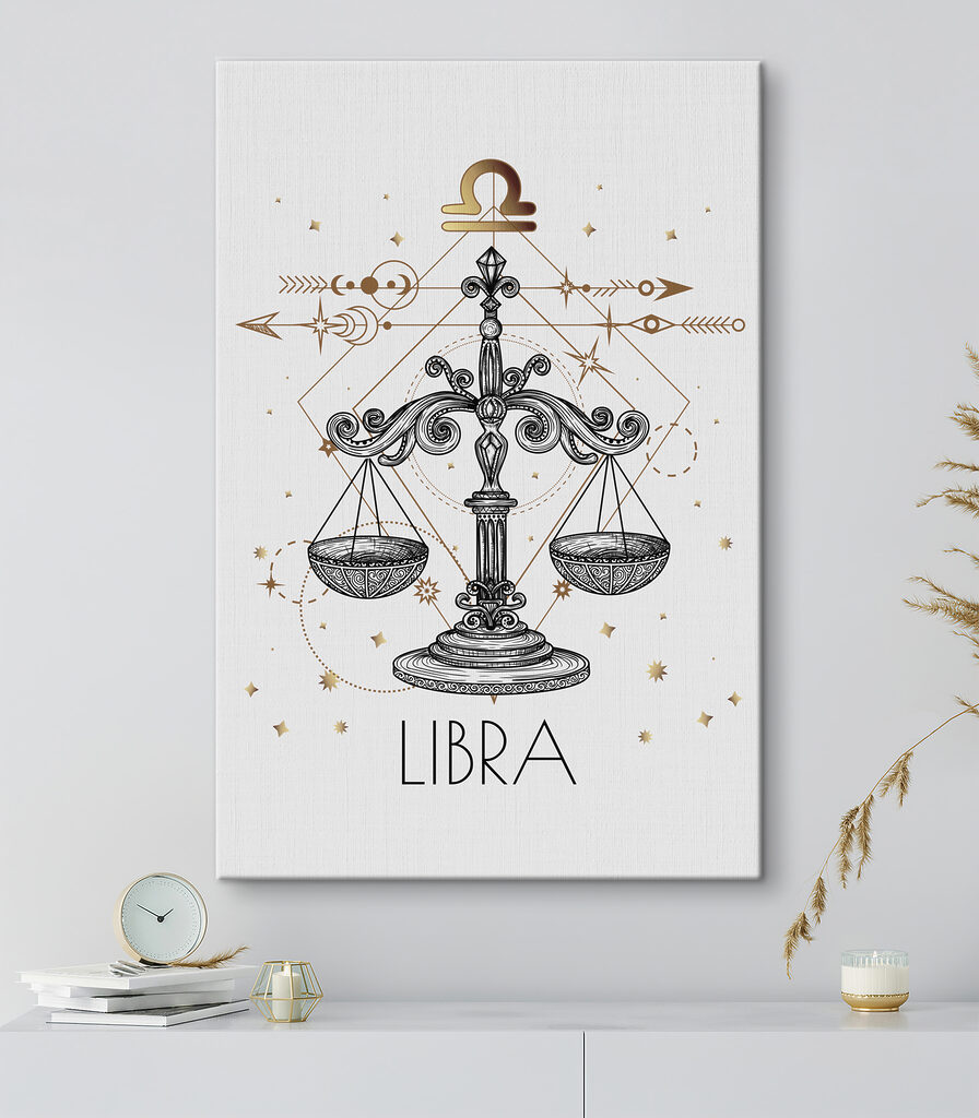 A drawing of a libra zodiac sign A drawing of a libra zodiac sign