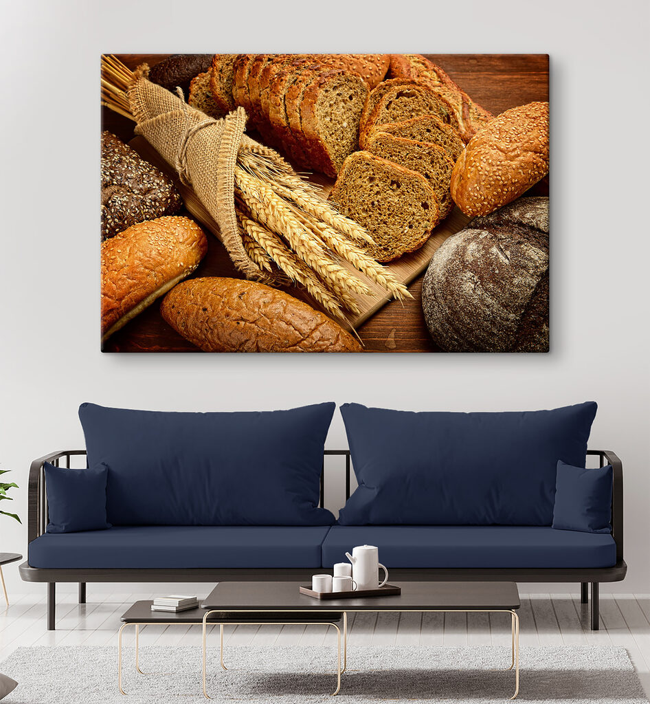 A group of bread on a cutting board A group of bread on a cutting board