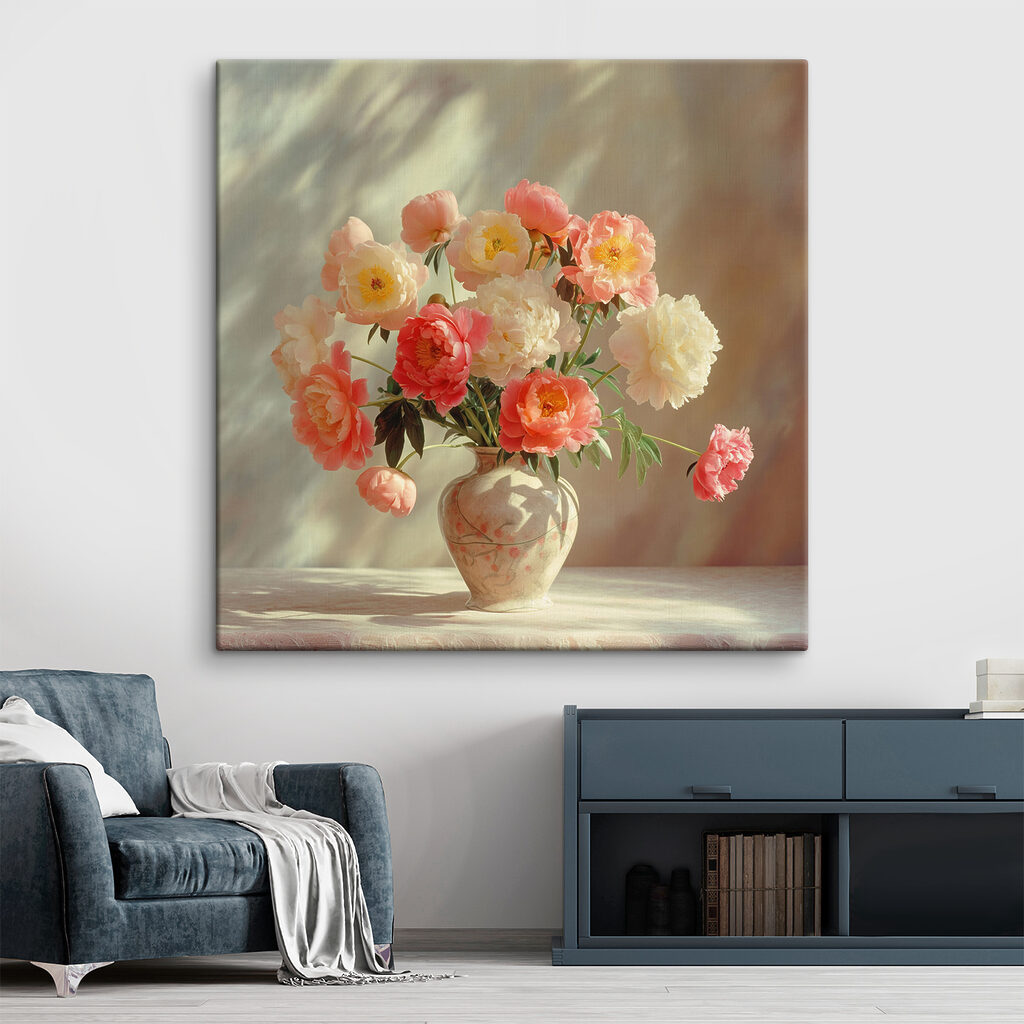 A vase with flowers in it