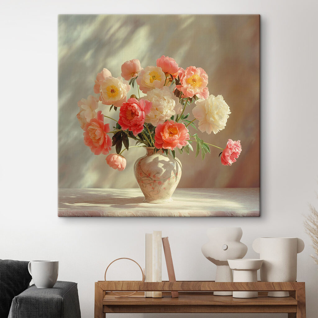 A vase with flowers in it