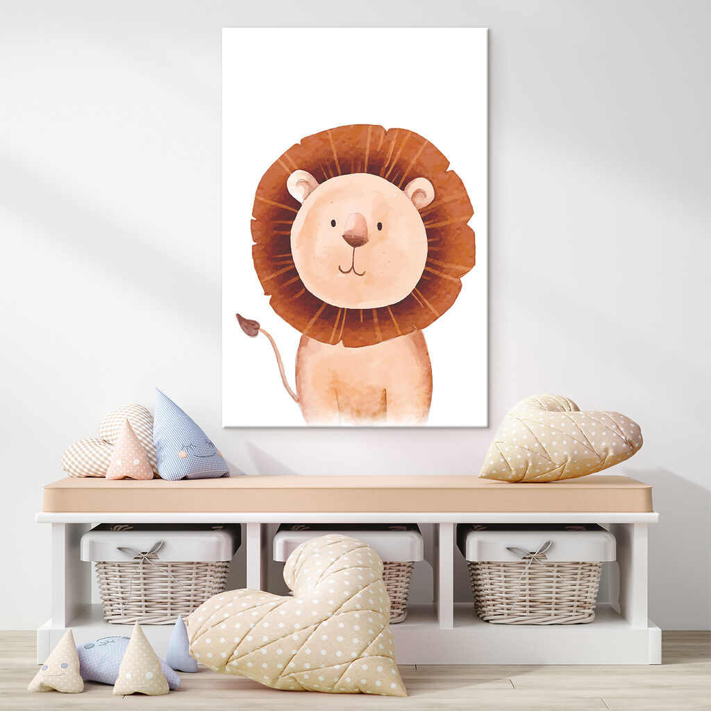 A lion with a large brown mane A lion with a large brown mane