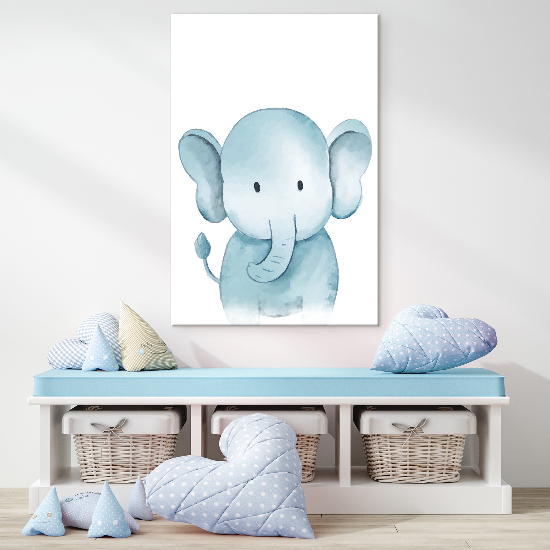 A cartoon of an elephant
