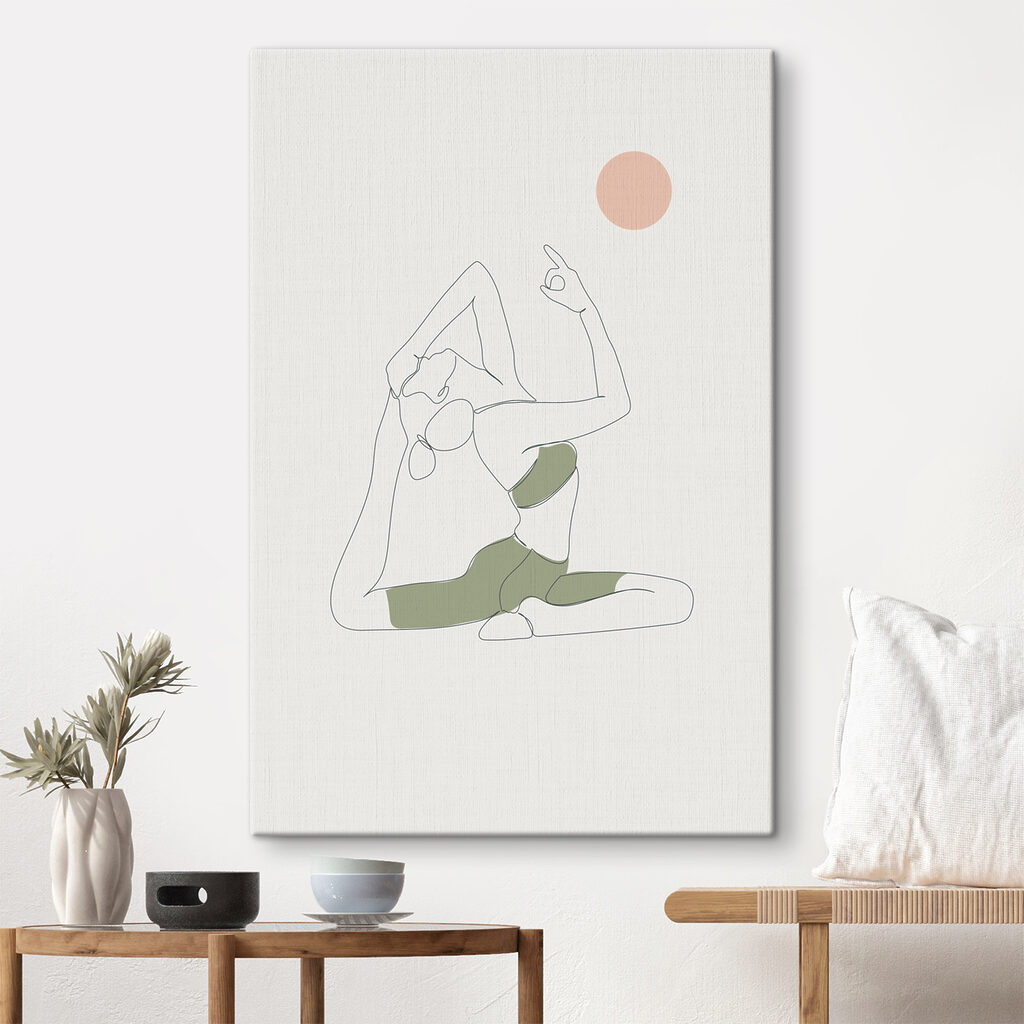 A woman doing yoga A woman doing yoga