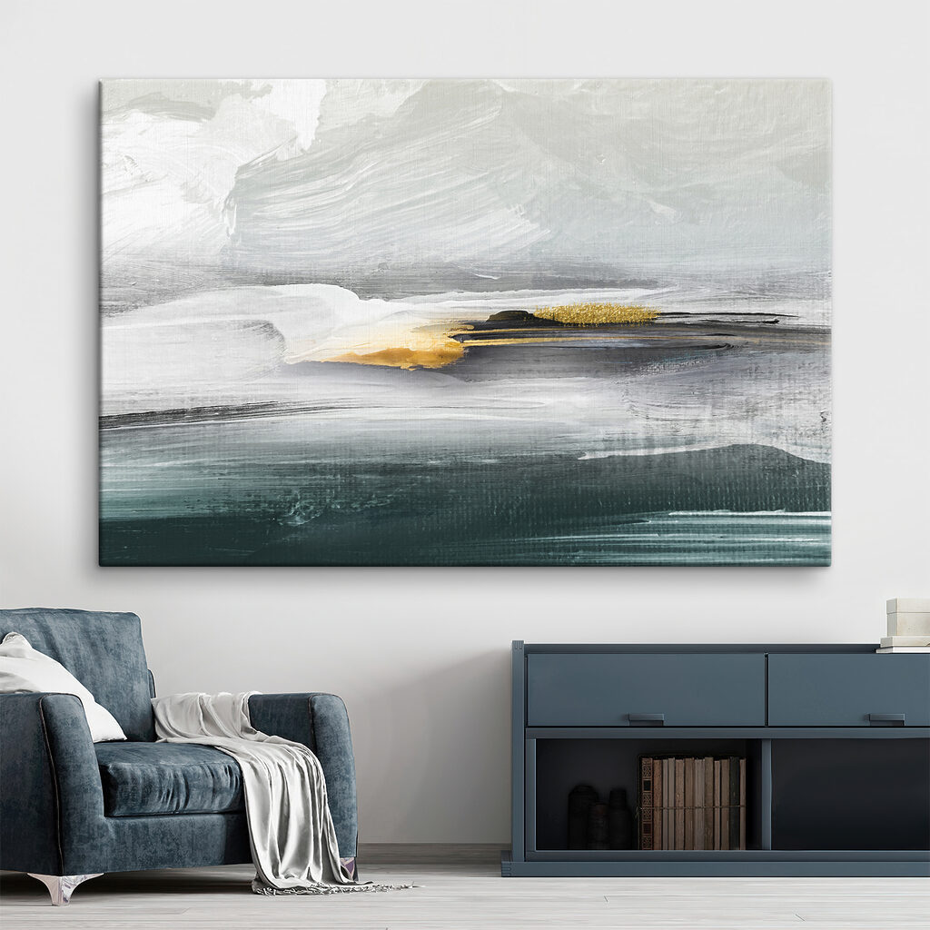 A painting of a landscape