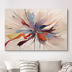 Fehér felhő az égen Vászonképek Egy színes virág egy festékkel
