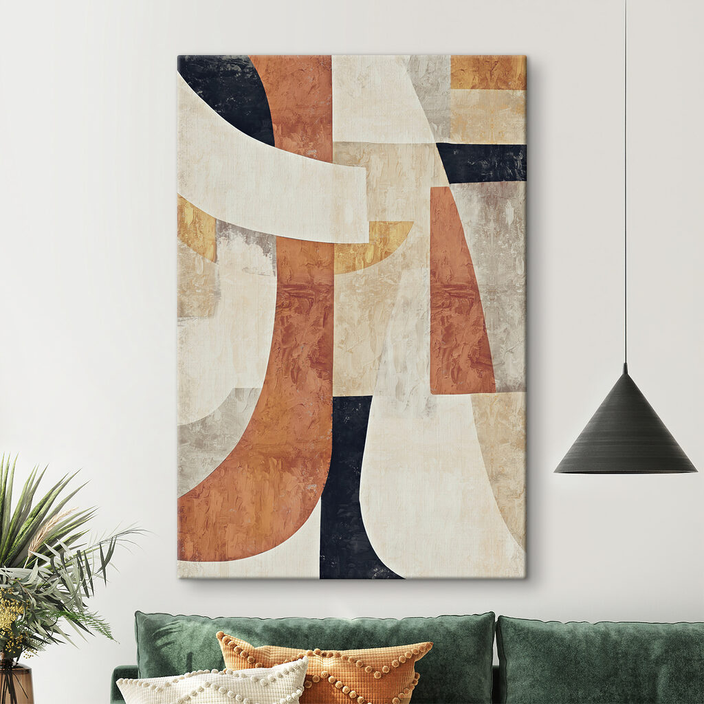 A painting of different colors