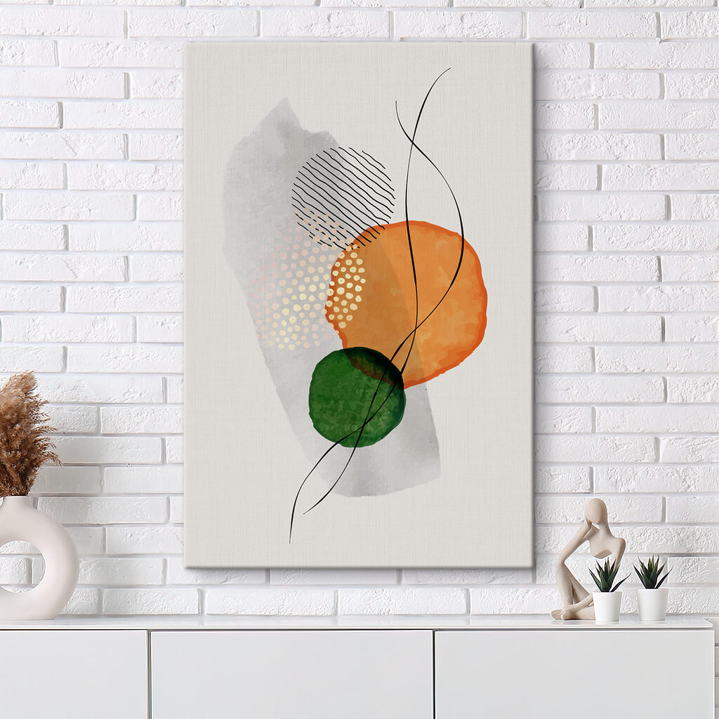 A colorful circles and lines