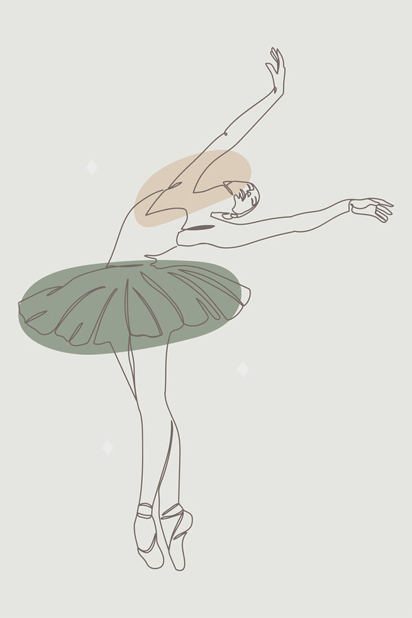 Egy balerina rajza Egy balerina rajza