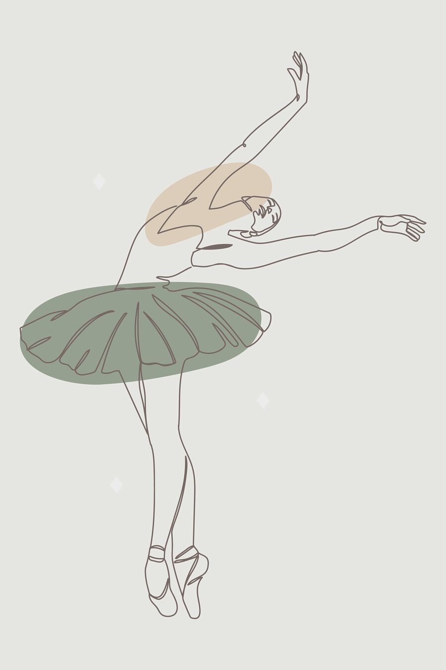 Egy balerina rajza