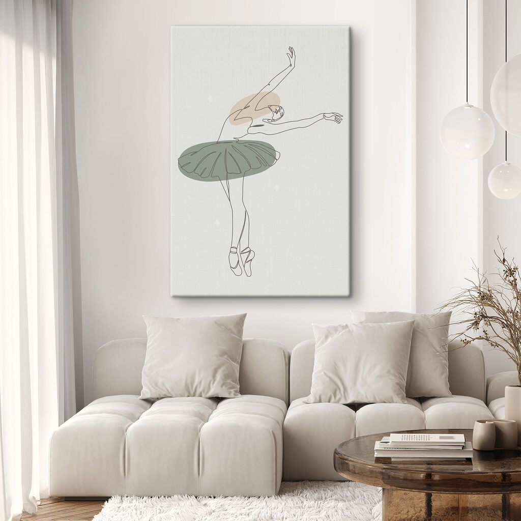 A drawing of a ballerina