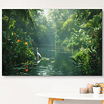 Vászonképek Egy madár a folyóban