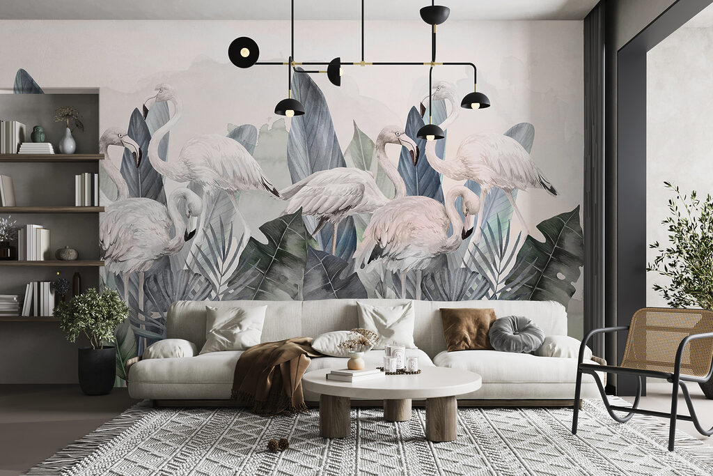 Egy csoport flamingók és levelek w00505v2pig9r 1024x683 - Egy csoport flamingók és levelek - tegory