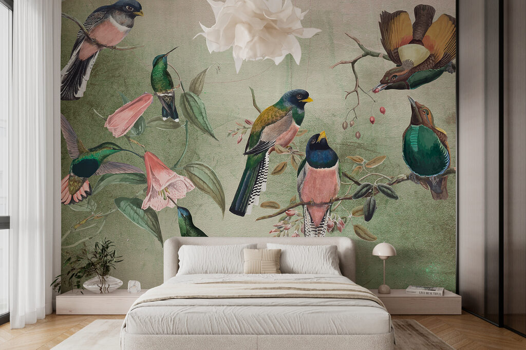 Madarak egy csoportja egy ágon w00543pib41r 1024x683 - Madarak egy csoportja egy ágon - tegory