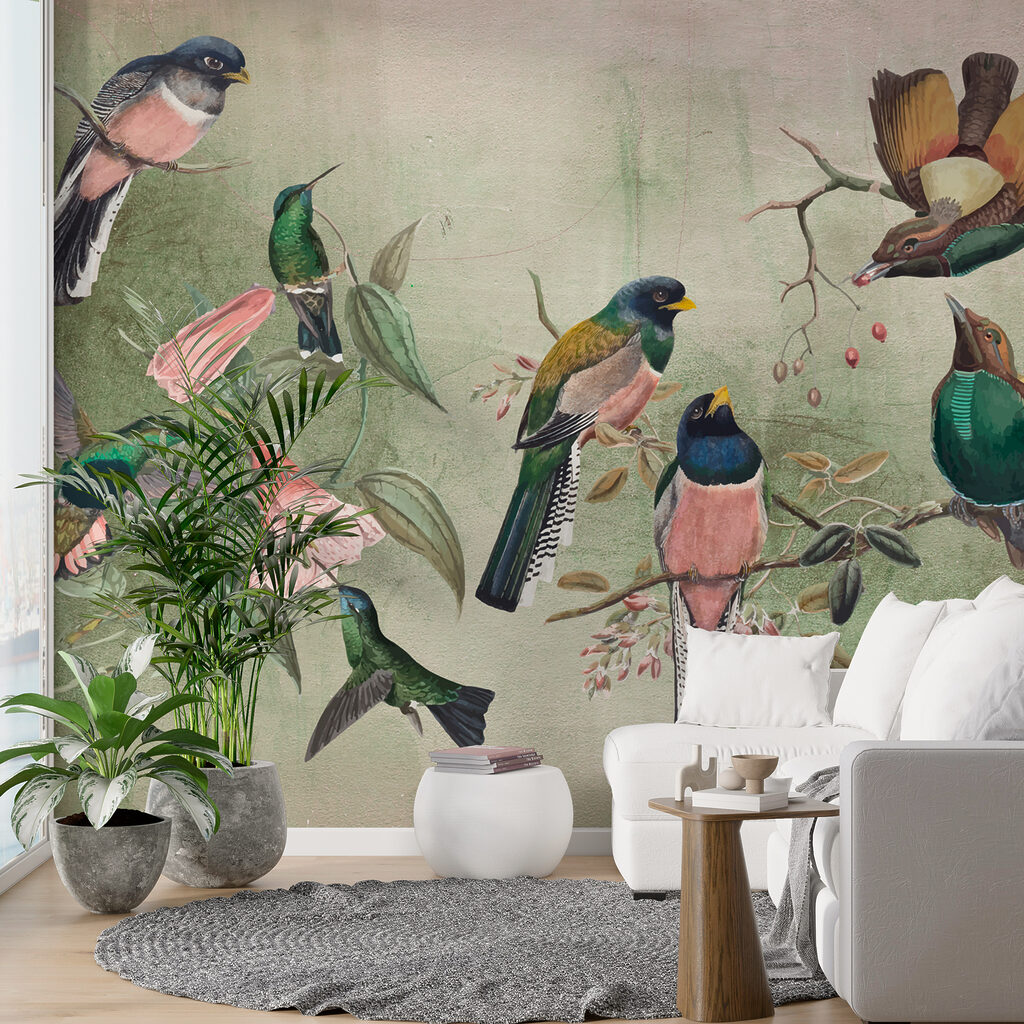 Madarak egy csoportja egy ágon w00543pig24ms 1024x1024 - Madarak egy csoportja egy ágon - tegory