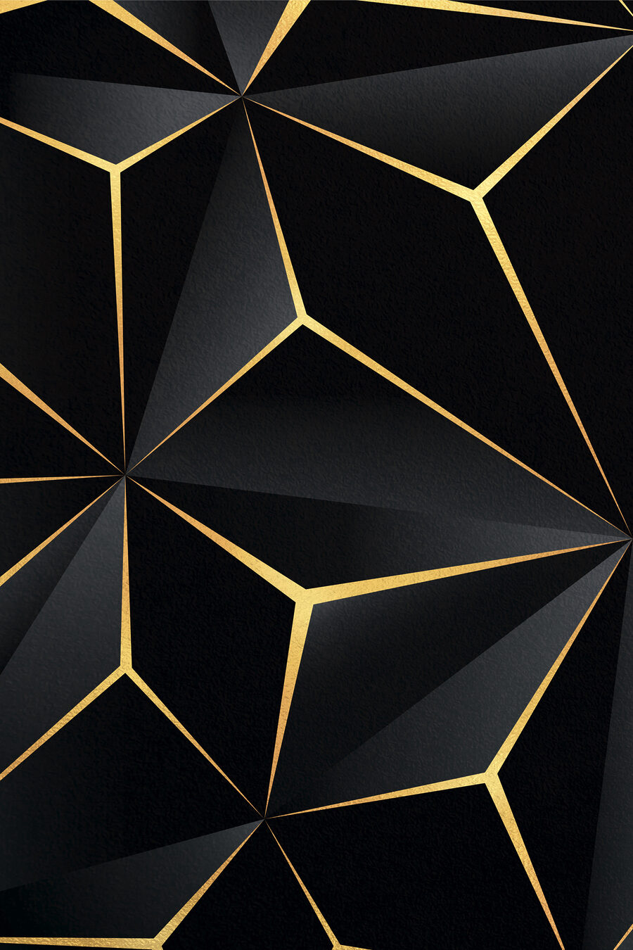 Elegáns fekete geometriai mintázat ékezetekkel