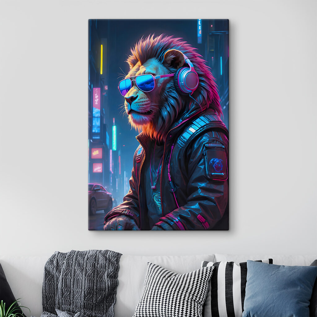 s38169pig122 1024x1024 - Napszemüveget és fejhallgatót viselő oroszlán - tegory