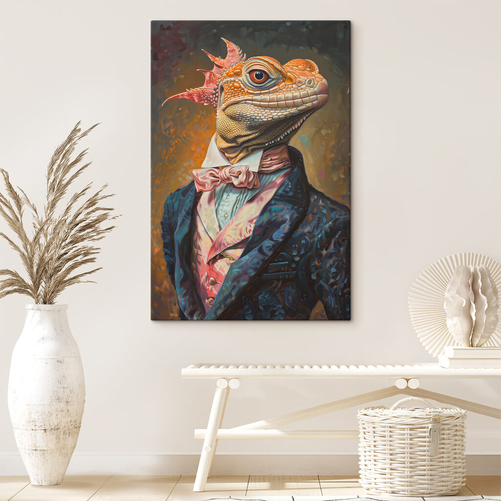 A lizard in a suit A lizard in a suit