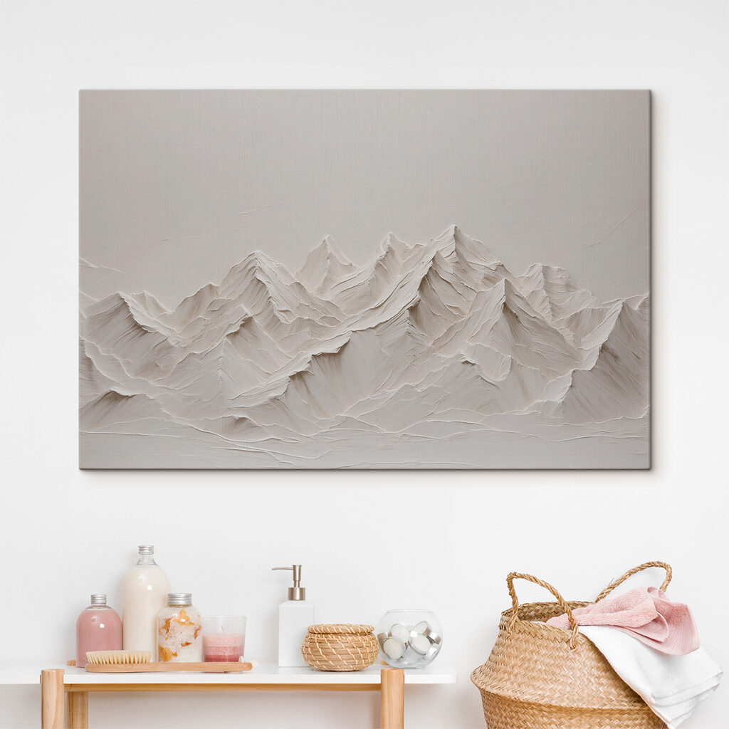 Havas hegyvonulat és egy víztömeg