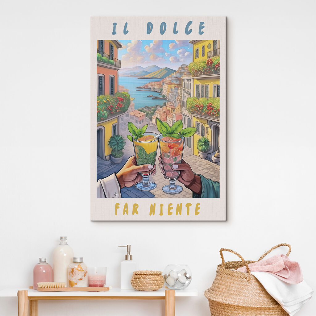 A hand holding glasses with drinks in front of a city A hand holding glasses with drinks in front of a city