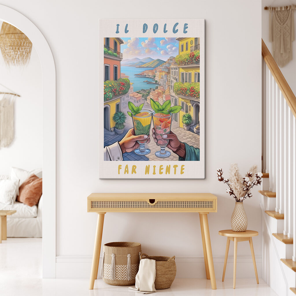 A hand holding glasses with drinks in front of a city A hand holding glasses with drinks in front of a city