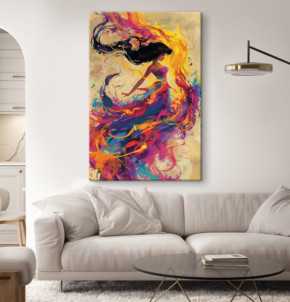 A woman in a dress A woman in a dress