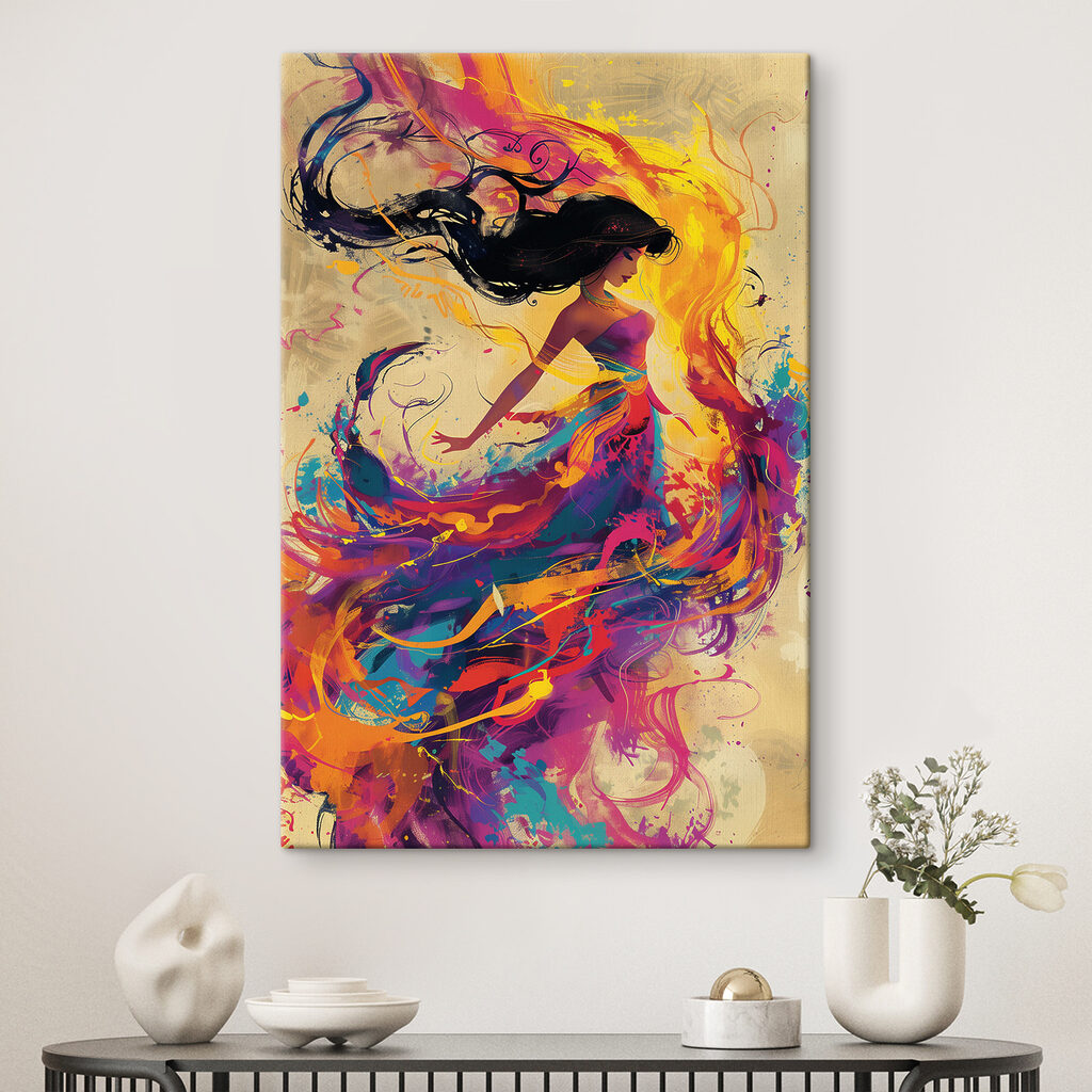 A woman in a dress A woman in a dress